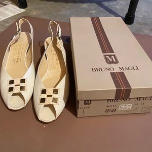 Bruno Magli white shoes
